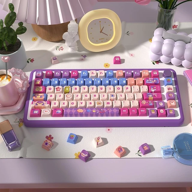 Alt view image 3 of 5 - daixiahu Weekend time Theme keycaps 158 Key PBT keycaps MDA Custom keycap Set is Suitable for 61/87/104/108 Cherry MX Switch and Other Mechanical Keyboards