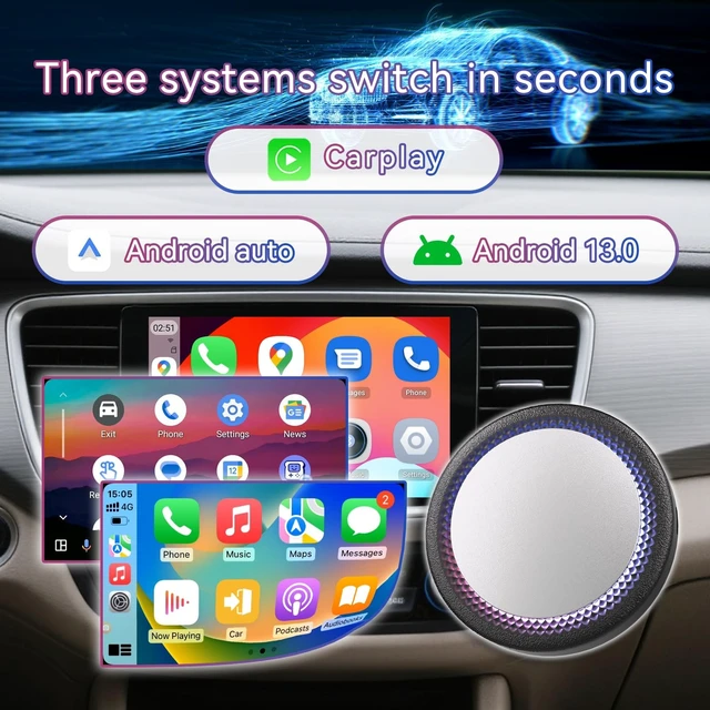 Alt view image 2 of 5 - Binize Carstereo Android 13 Carplay Ai Box Wireless Carplay&Android Auto