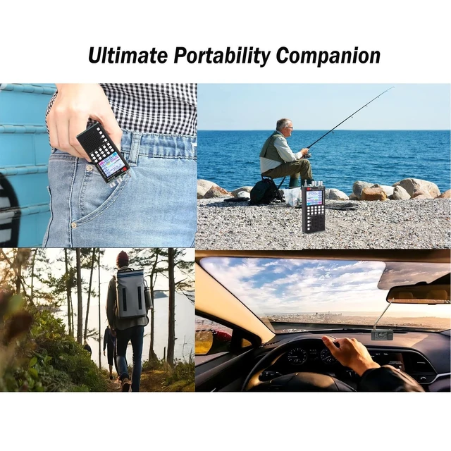 Alt view image 3 of 5 - Eujgoov Full Band Radio Multiband World Band Receiver Air SSB Bluetooth Radio Dual System 2.4 Inch IPS Touchscreen Numeric Keypad Aluminum Alloy with RDS BFO for HAM Enthusiasts