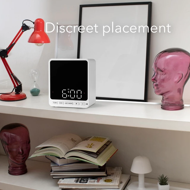 Alt view image 3 of 5 - Wasserstein Alarm Clock Case for Blink Mini - Black Version - Discreet Cover for Low-Key Camera Placement - NOT Compatible with Blink Mini 2 (White Version) - Camera NOT Included