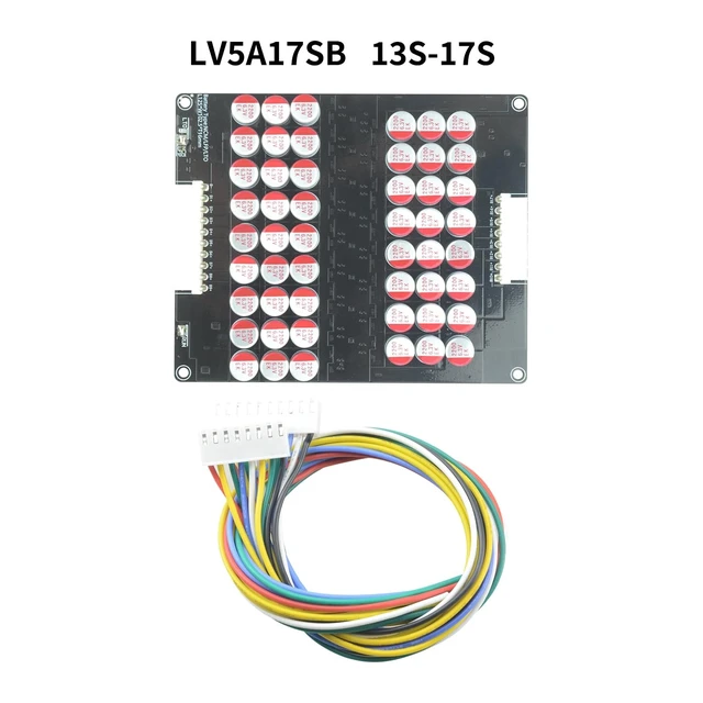 Alt view image 2 of 5 - LVNOON 5.5A 3S to 21S 4S 5S 6S 7S 8S 9S 10S 12S 14S 16S 17S 20S 21S Smart Active Balancer Active Equalizer Balancer for li-ion NCM Lifepo4 LFP LTO Battery Energy Capacitor (13S-17S)
