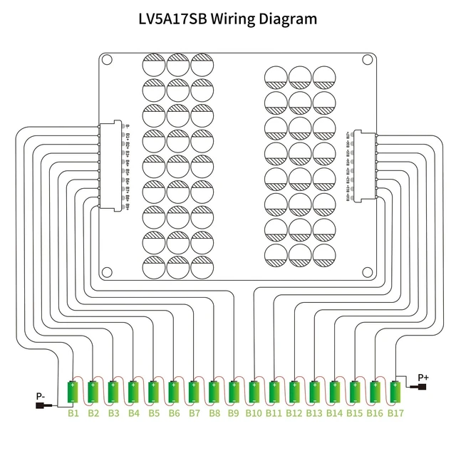 Alt view image 4 of 5 - LVNOON 5.5A 3S to 21S 4S 5S 6S 7S 8S 9S 10S 12S 14S 16S 17S 20S 21S Smart Active Balancer Active Equalizer Balancer for li-ion NCM Lifepo4 LFP LTO Battery Energy Capacitor (13S-17S)