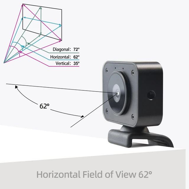 Alt view image 3 of 5 - MOKOSE 4K Webcam for PC, Computer Camera with Microphone & Detachable Stand, 1/2.3" Sensor, Autofocus, Plug&Play, USB Streaming Camera for Gaming, Video Calling