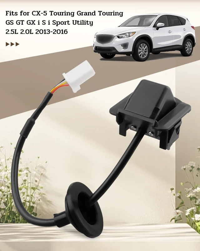 Alt view image 4 of 5 - Rear Back Up Camera Fit for Mazda CX-5 2013 2014 2015 2016 Rear Side View Backup Park Assist Camera Replace K015-67-RC0A MA1960108 K01567RC0A KD33-67-RC0 KD3367RC0B KD3367RC0C