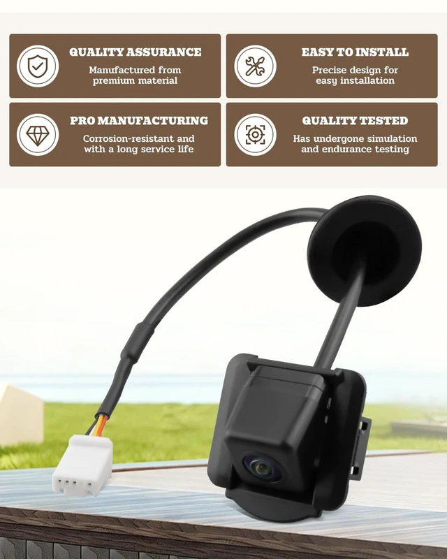 Alt view image 3 of 5 - Rear Back Up Camera Fit for Mazda CX-5 2013 2014 2015 2016 Rear Side View Backup Park Assist Camera Replace K015-67-RC0A MA1960108 K01567RC0A KD33-67-RC0 KD3367RC0B KD3367RC0C