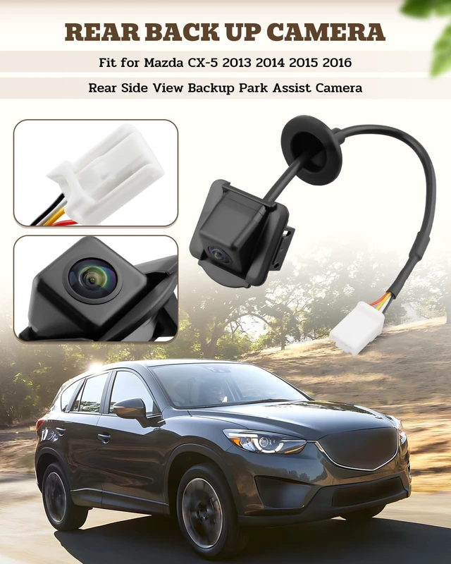Alt view image 2 of 5 - Rear Back Up Camera Fit for Mazda CX-5 2013 2014 2015 2016 Rear Side View Backup Park Assist Camera Replace K015-67-RC0A MA1960108 K01567RC0A KD33-67-RC0 KD3367RC0B KD3367RC0C