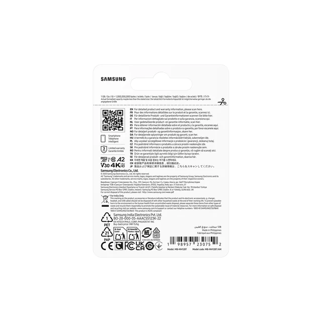 Alt view image 4 of 5 - Samsung microSDXC T9 128GB, Transfer Speeds Up to 200MB/s
