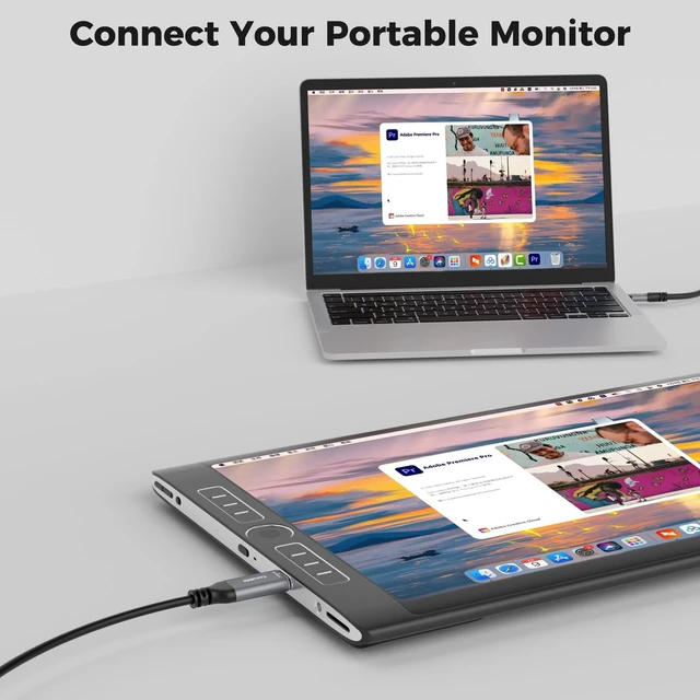 Alt view image 2 of 5 - USB C to Mini HDMI Cable 20 FT, NOT HDMI, 4K@60Hz Uni-Directional, Aluminum