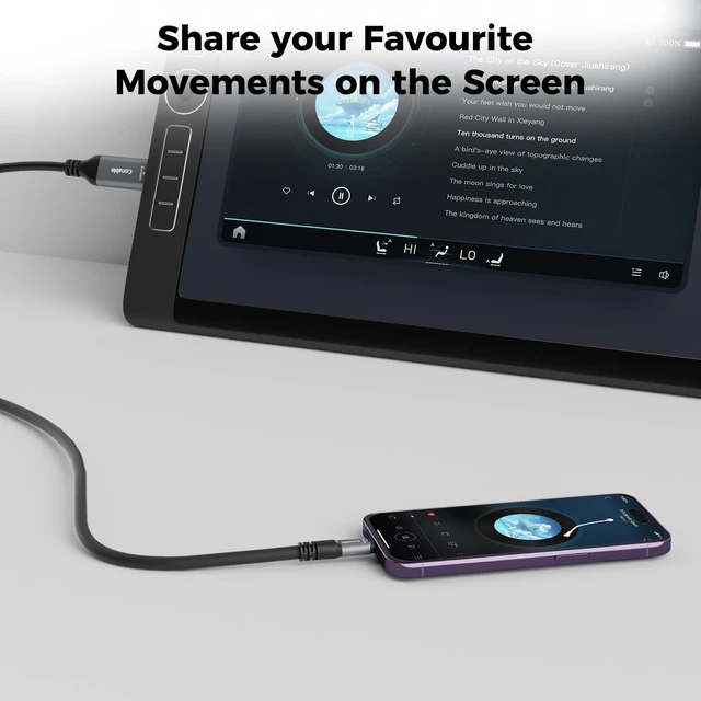 Alt view image 3 of 5 - USB C to Mini HDMI Cable 20 FT, NOT HDMI, 4K@60Hz Uni-Directional, Aluminum