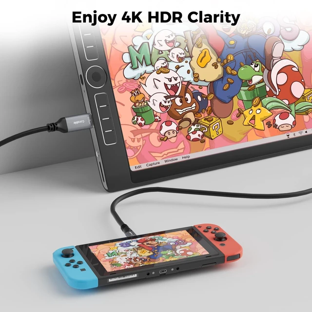 Alt view image 4 of 5 - USB C to Mini HDMI Cable 20 FT, NOT HDMI, 4K@60Hz Uni-Directional, Aluminum