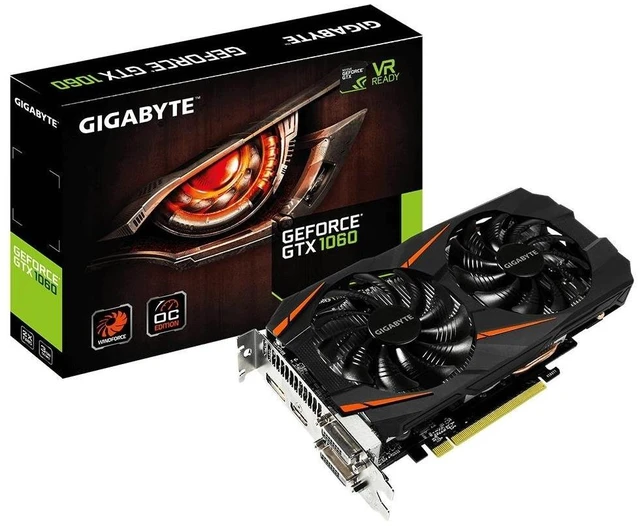 Main image of GIGABYTE GeForce GTX 1060 Windforce OC 3GB GDDR5 Graphics Card
