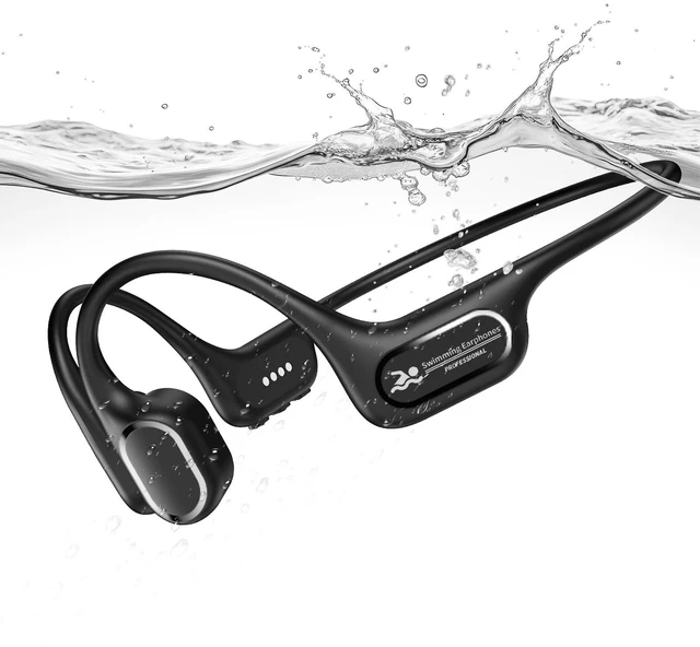 Main image of RELAXYO Bone Conduction Swimming Headphones, IP68 Waterproof Swimming Headphones, Open Ear Headphones with 32GB MP3, Bluetooth 5.4 Underwater Earbuds for Marathon Swimming Running