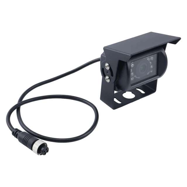 Alt view image 4 of 5 - Chamixx Night Vision Camera Compatible with Trailer Pickup Van RV Camper Color Rear/Front View Heated Waterproof with Audio 4-Pin Connection Black Replace for Buyers 8881211