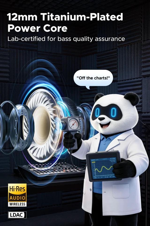 Alt view image 5 of 5 - SoundPEATS UU2 Wireless Open Ear Earbuds for Glasses, LDAC Hi-Res, 42H IPX5
