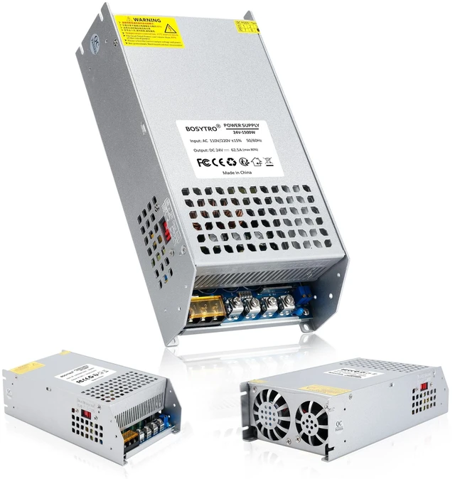 Main image of BOSYTRO 24V 62.5A 1500W DC Switching Power Supply Adapter PSU AC 110V / 220V-DC 24V Transformer Adapter, for 3D Printer,DC Motor,Medical Equipment, Computer Project of Industrial Power Supplies