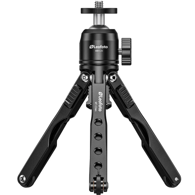 Alt view image 2 of 4 - LEOFOTO Aluminum Mini Tripod Portable Ball Head MT-03mini+MBH-20 Black