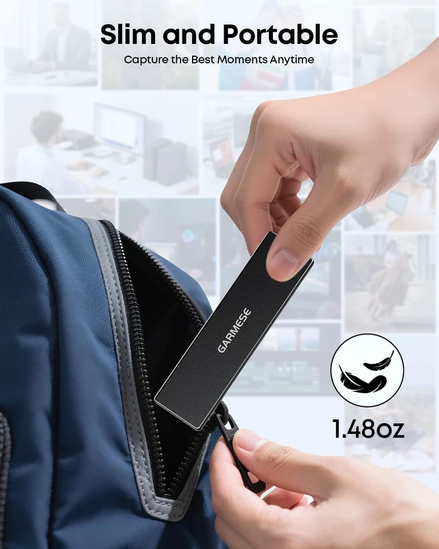 Alt view image 3 of 5 - GARMESE Portable External SSD 500GB, Up to 1000MB/s, USB 3.2 Gen 2 External Solid State Drive, Type-C Storage for PC, Laptop, Mac & Game Console