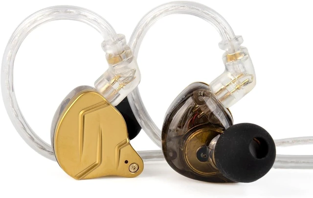 Main image of KZ ZSN PRO X in Ear Monitor Headphones Gaming Earbuds, High Fidelity Wired Earbuds, Hybrid Dual Driver IEMS Earphones1BA 1DD Detachable Tangle-Free Cable for Computer Tablet (USBC with mic, Gold)