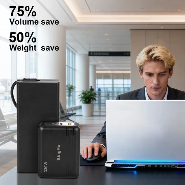 Alt view image 2 of 5 - KingMa 330W 300W Laptop Charger for Lenovo Legion Pro 9 7 7i 5i 5 16IRX9H
