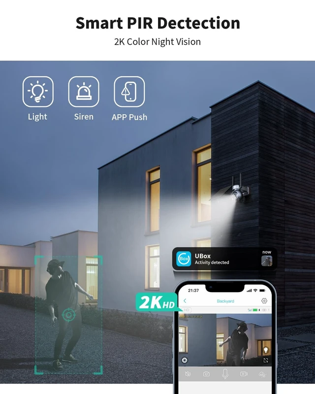 Alt view image 5 of 5 - LIWAN 4G LTE Cellular Security Camera Outdoor, No WiFi Security Camera, 2K