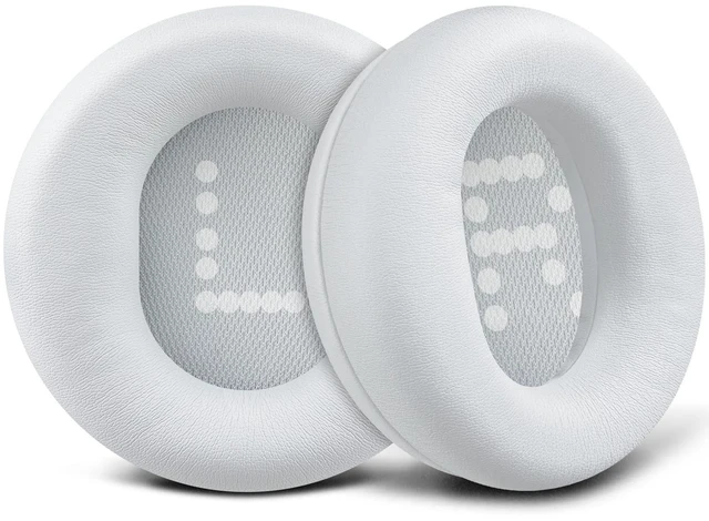 Main image of SOULWIT Earpads for CMF by Nothing Headphone Pro ANC Wireless Headphones, Replacement Ear Pads Cushions with Soft Protein Leather and High-Density Memory Foam - White