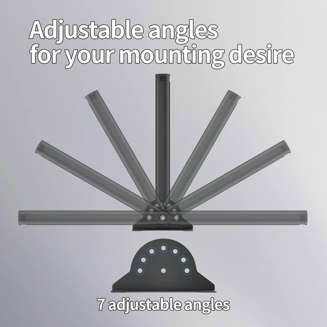 Alt view image 2 of 5 - Starlink V5 Mount, Starlink Gen 5 Pole Wall Mount, Adujstable Roof Mount
