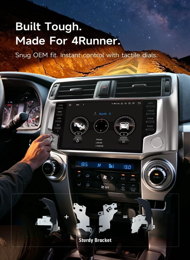 Alt view image 4 of 5 - Dasaita Car Stereo for Toyota 4Runner 2010-2024