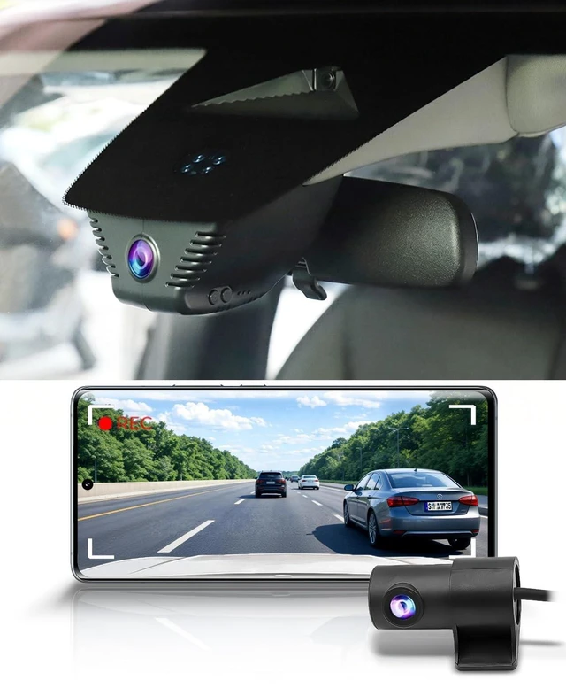 Main image of Fitcamx Front 4K+Rear 1080P Dash Cam Adapts for Honda Accord 2023-2026 & Hybrid (Gen11), Integrated OEM Look, 2 Way HD Video, WiFi & APP, Loop Recording, Gravity Sensor, Easy to Use, 128GB Card