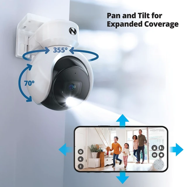Alt view image 5 of 5 - Night Owl 4K Wired Security Camera w/ 2-Way Audio