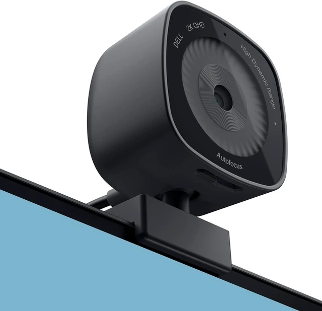 Alt view image 2 of 5 - Dell Webcam WB3023-2K QHD/FHD/HD Resolution, Sony Sensor, f2.0 Aperture, Face Detection, Noise Reduction Mic, 2X HD Zoom, USB-A, Microsoft Teams/Zoom Certified - Black, wb3023t