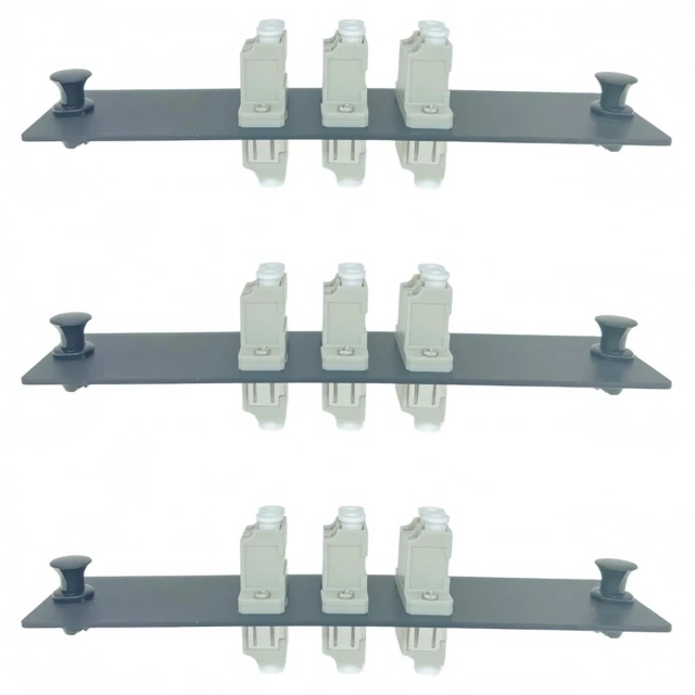 Main image of TXWTXPJ-3pcs 6 Fibers LC to LC Duplex Multi Mode Fiber Patch Panel,LGX Compatible Fiber Patch Panel with 3pcs LC/OM2 Duplex Multimode Fiber Optic Coupler Adapters Connector