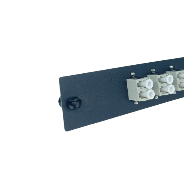 Alt view image 3 of 3 - TXWTXPJ-3pcs 6 Fibers LC to LC Duplex Multi Mode Fiber Patch Panel,LGX Compatible Fiber Patch Panel with 3pcs LC/OM2 Duplex Multimode Fiber Optic Coupler Adapters Connector