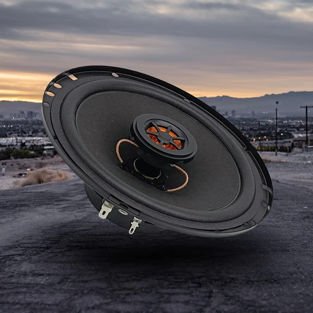 Alt view image 3 of 5 - Audiobank AB652S 6.5-Inch 2-Way Car Audio Coaxial Speakers, 1100W Max Total, 4 Ohm, 90dB Sensitivity, Injection Cone Woofer & Balanced Dome Tweeter, 2 Pairs/4 Speakers