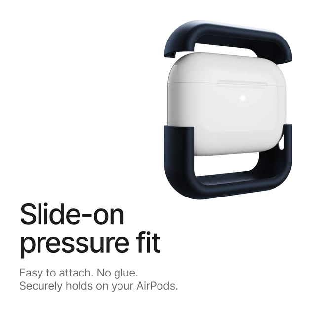 Alt view image 3 of 5 - Arc Pulse Compatible with AirPods Pro 3 Case (2025), Minimalist Protective Shock Absorption Aluminum Shells + Elastomer Inlays, Slide-On Fit Charging Case Cover