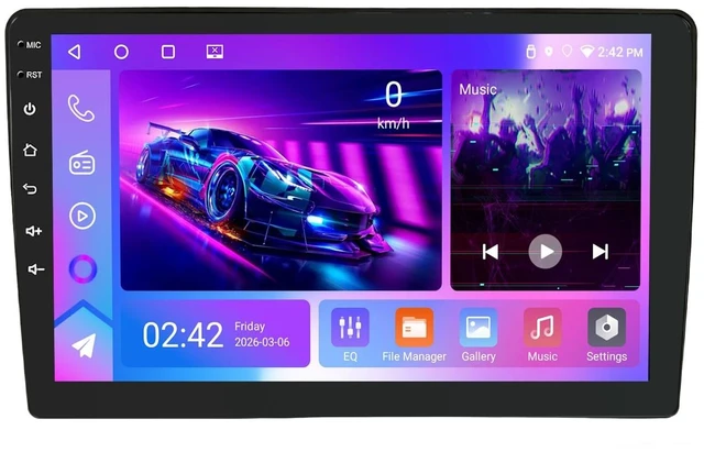Main image of LEXXSON 10 inch Car Radio Stereo for Jeep Wrangler JK 2007-2018 Android 11