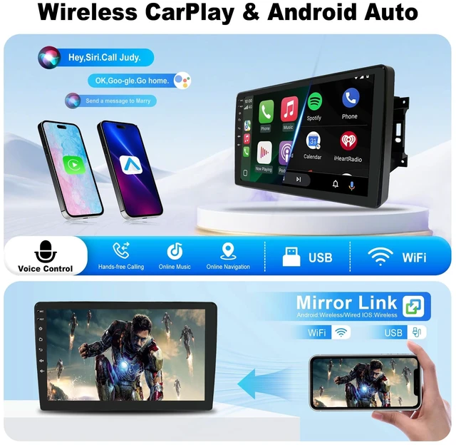 Alt view image 2 of 5 - LEXXSON 10 inch Car Radio Stereo for Jeep Wrangler JK 2007-2018 Android 11