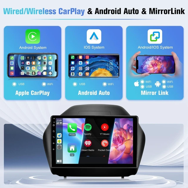 Alt view image 3 of 5 - Naifay 8Core 64G Android Car Radio for Hyundai Tucson IX35 2010-2015