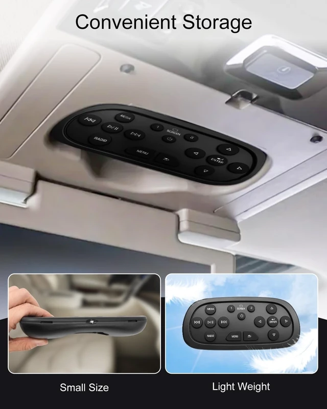 Alt view image 4 of 5 - Portable DVD Entertainment Remote Control Fit for Cadillac Escalade SRX XTS