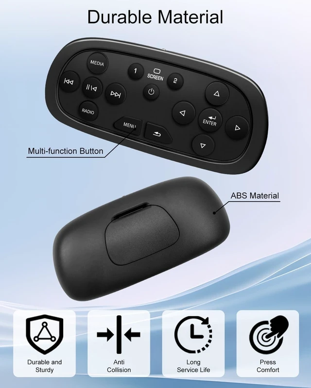 Alt view image 5 of 5 - Portable DVD Entertainment Remote Control Fit for Cadillac Escalade SRX XTS