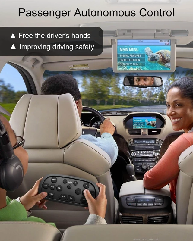 Alt view image 3 of 5 - Portable DVD Entertainment Remote Control Fit for Cadillac Escalade SRX XTS