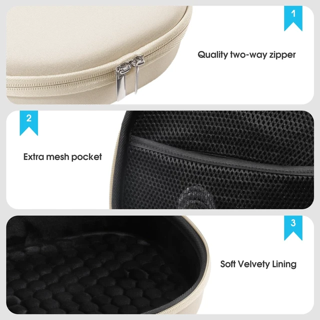 Alt view image 3 of 5 - ProCase AirPods Max & AirPods Max 2 Hard Travel Case with Silicone Covers