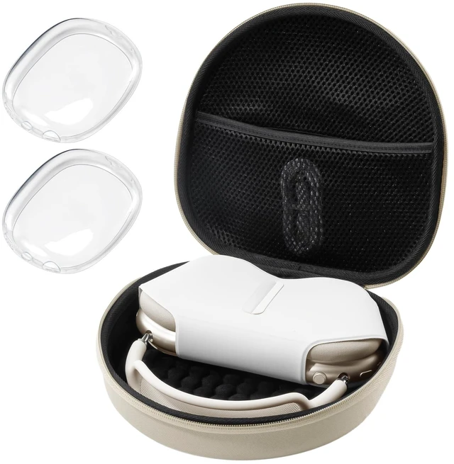 Main image of ProCase AirPods Max & AirPods Max 2 Hard Travel Case with Silicone Covers