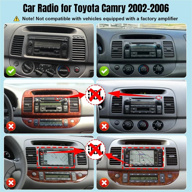 Alt view image 3 of 5 - Leadfan 8Core Android Car Stereo for Toyota Camry 2002 2003 2004 2005 2006