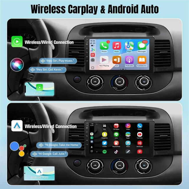 Alt view image 4 of 5 - Leadfan 8Core Android Car Stereo for Toyota Camry 2002 2003 2004 2005 2006