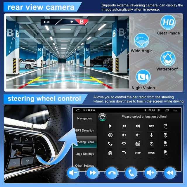 Alt view image 3 of 5 - Car Stereo Upgrade for Jeep Cherokee XJ 1997-2001 CarPlay Android Auto