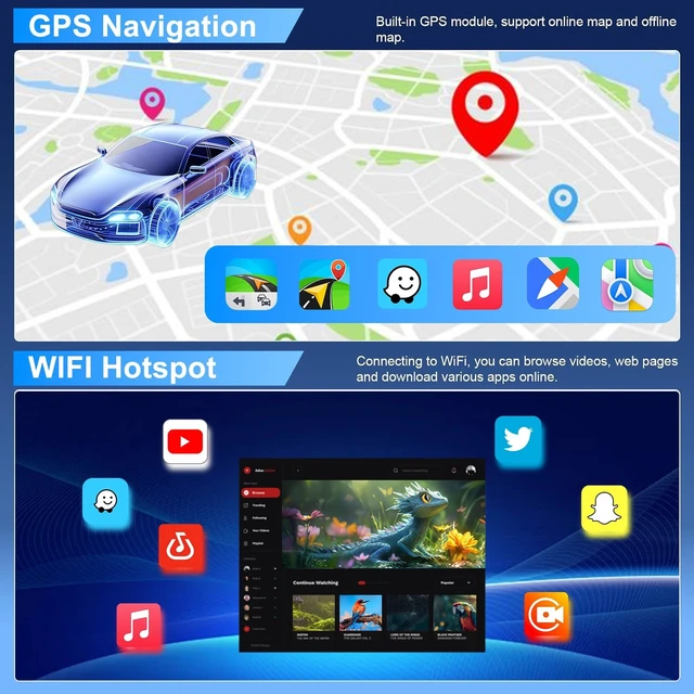 Alt view image 4 of 5 - Car Stereo Upgrade for Jeep Cherokee XJ 1997-2001 CarPlay Android Auto