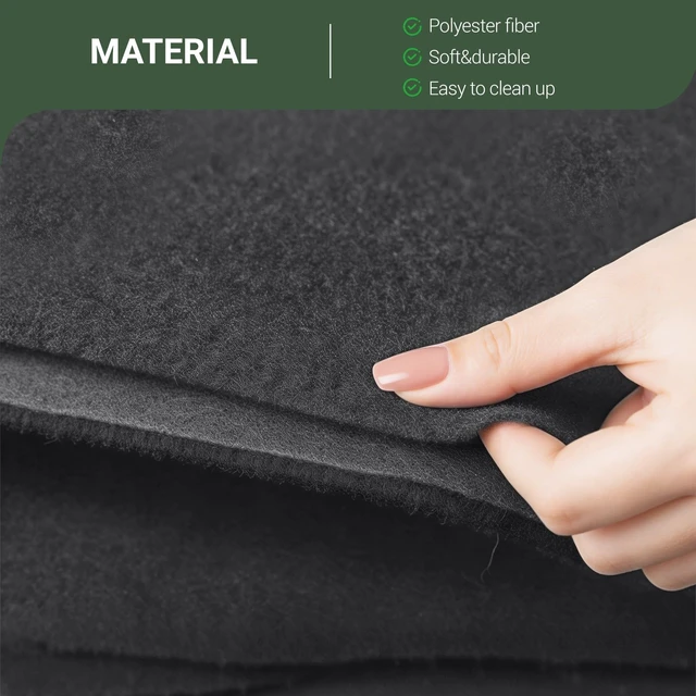 Alt view image 5 of 5 - Black Underfelt Carpet for Speaker, Sub Box Carpet, Auto, RV, Boat, Marine, Truck, Car Trunk Felt Fabric Material, Soft and Durable (Dark Grey, 47x71 inch)