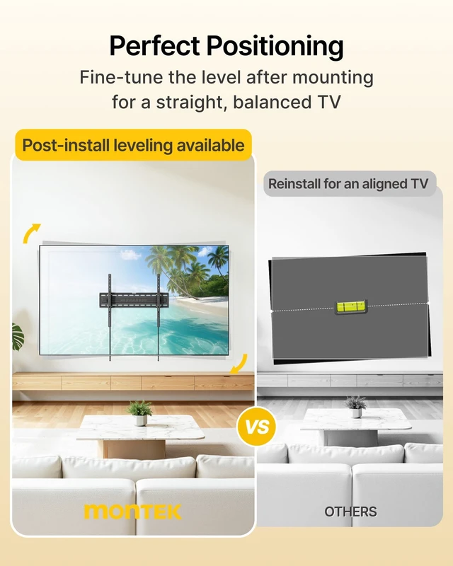 Alt view image 4 of 5 - monTEK Heavy Duty Tilting TV Wall Mount for 50-100" TVs, Max 300lbs