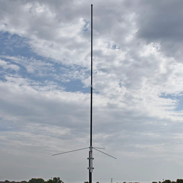 Alt view image 3 of 5 - Tram 200-Watt Dual-Band 2-Section Fiberglass Base Antenna with 50-Ohm UHF SO-239 Connector, 8-Ft. 4-in. Tall (Black)
