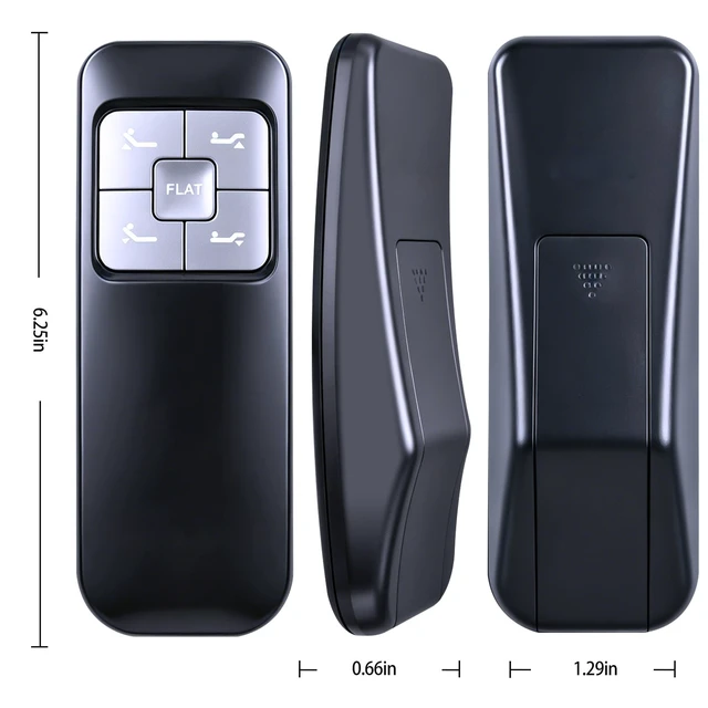 Alt view image 3 of 5 - RYQIF Replacement Remote Control Fits Leggett & Platt Mattress Firm RF.61.05.01 X3, Richmat HJH103, Zinus Nadia Lunela E255 Adjustable Base